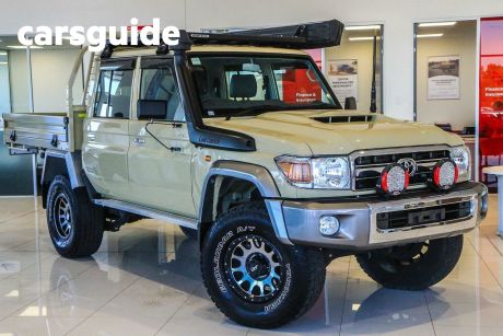 Beige 2022 Toyota Landcruiser 70 Series Double Cab Chassis GXL