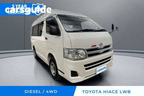 White 2012 Toyota HiAce Commercial