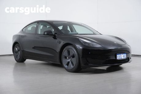Black 2021 Tesla Model 3 Sedan Standard Range Plus RWD