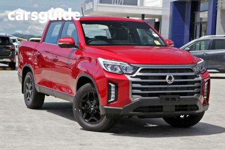 Red 2023 Ssangyong Musso Crew Cab Pickup Ultimate LUX