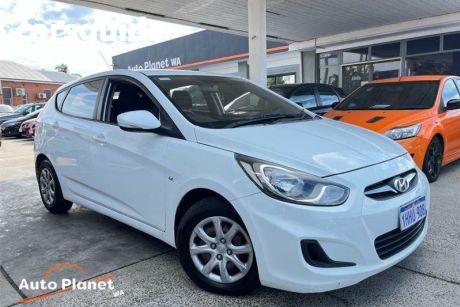 White 2012 Hyundai Accent Hatchback Active