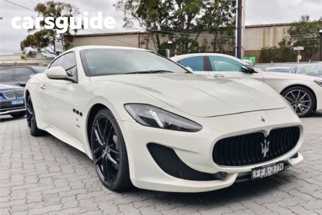 White 2015 Maserati Granturismo Coupe MC Sportline