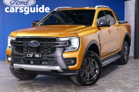 Yellow 2023 Ford Ranger Double Cab Pick Up Wildtrak 3.0 (4X4)