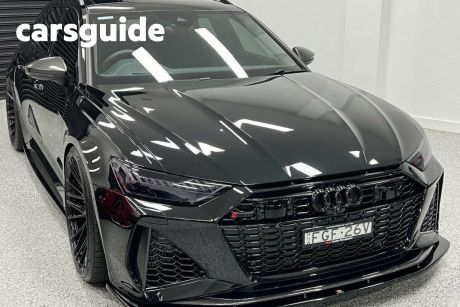 Black 2021 Audi RS 6 Wagon Avant 4.0 Tfsi Quattro Mhev