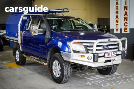 Blue 2014 Ford Ranger Ute Tray XLS Double Cab