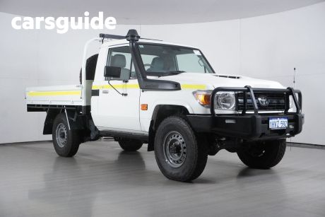 White 2022 Toyota Landcruiser 70 Series Cab Chassis Workmate