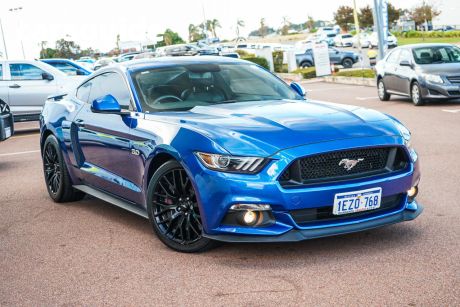 Blue 2017 Ford Mustang Coupe Fastback GT 5.0 V8