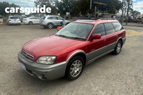 Red 2002 Subaru Outback Wagon H6 Luxury