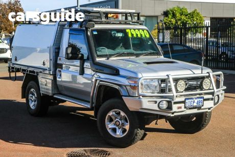 Silver 2015 Toyota Landcruiser Cab Chassis GXL (4X4)