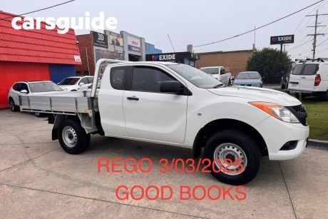 White 2015 Mazda BT-50 Freestyle Cab Chassis XT (4X2)