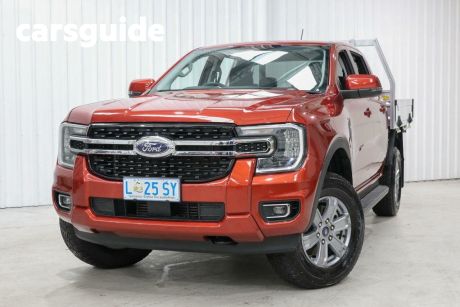 Orange 2022 Ford Ranger Double Cab Chassis XLT 3.0 (4X4)