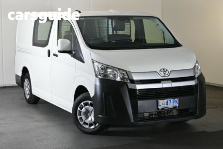 White 2021 Toyota HiAce Van LWB (4 Door Option)