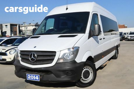 White 2014 Mercedes-Benz Sprinter Commercial 316CDI Low Roof MWB 7G-Tronic Transfer