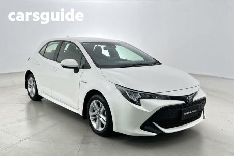 White 2021 Toyota Corolla Hatchback Ascent Sport Hybrid