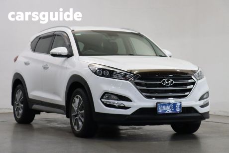 White 2017 Hyundai Tucson Wagon Elite (awd)