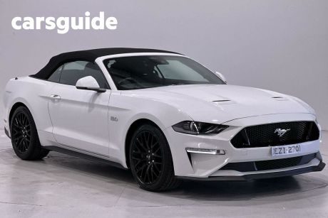 White 2021 Ford Mustang Convertible GT 5.0 V8