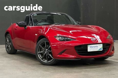 Red 2017 Mazda MX-5 Convertible Roadster