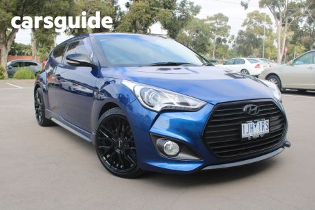 Blue 2016 Hyundai Veloster Coupe Street Turbo Special Edition