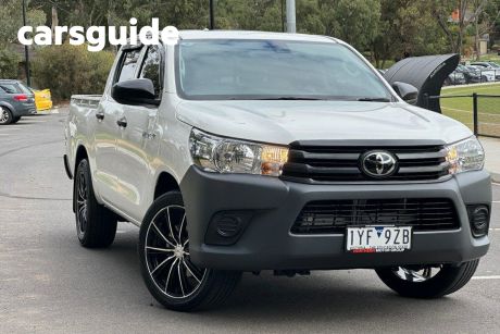 White 2023 Toyota Hilux Double Cab Pick Up Workmate (4X2)