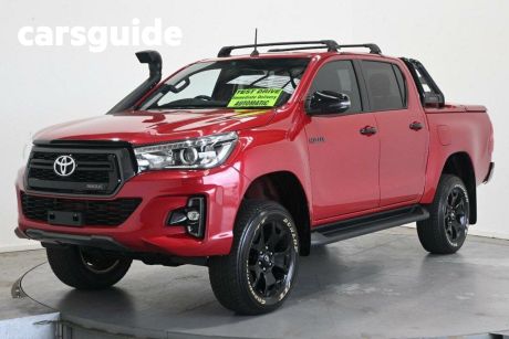 Red 2018 Toyota Hilux Dual Cab Utility Rogue (4X4)