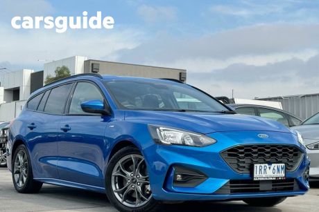 Blue 2019 Ford Focus Wagon ST-Line