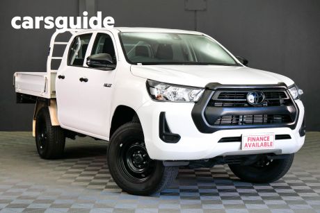 White 2022 Toyota Hilux Double Cab Pick Up Workmate HI-Rider (4X2)