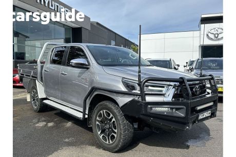 Silver 2021 Toyota Hilux Double Cab Chassis SR5 (4X4)