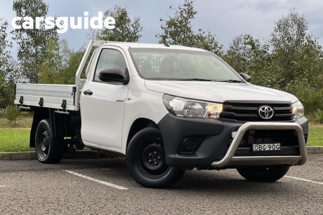 White 2015 Toyota Hilux Cab Chassis Workmate