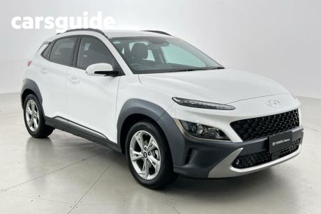 White 2021 Hyundai Kona Wagon Elite (fwd)