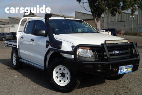 White 2014 Ford Ranger Dual Cab Chassis XL 3.2 (4X4)
