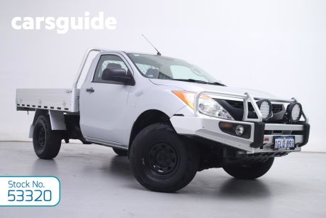 Silver 2015 Mazda BT-50 Cab Chassis XT (4X4)