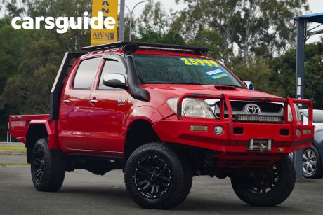 Red 2009 Toyota Hilux Ute Tray SR5