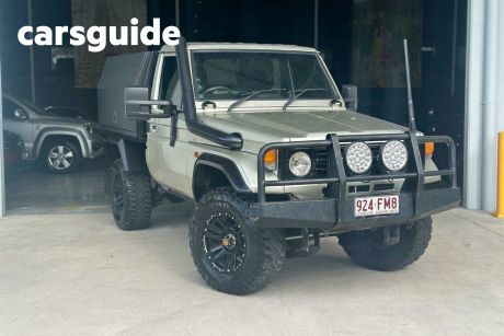 Silver 1998 Toyota Landcruiser Cab Chassis (4X4)