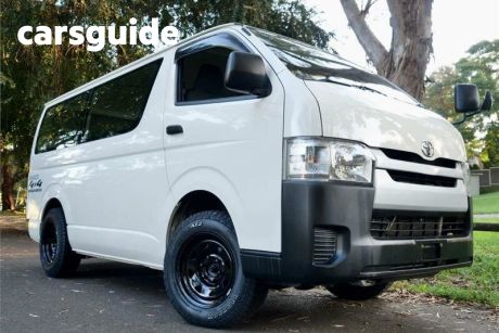 White 2016 Toyota HiAce Commercial