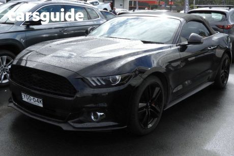 Black 2016 Ford Mustang Convertible 2.3 Gtdi