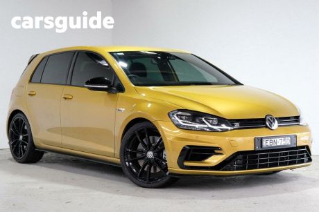 Yellow 2018 Volkswagen Golf Hatchback R