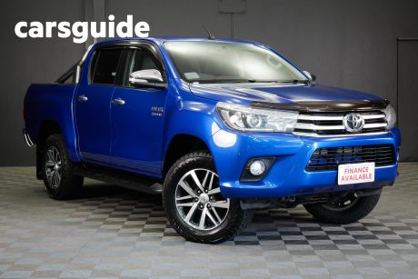 Blue 2015 Toyota Hilux Dual Cab Utility SR5 (4X4)