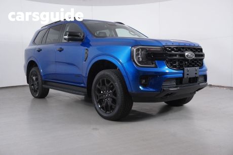 Blue 2024 Ford Everest Wagon Sport (4WD)