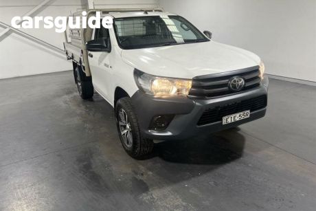White 2019 Toyota Hilux Cab Chassis Workmate HI-Rider