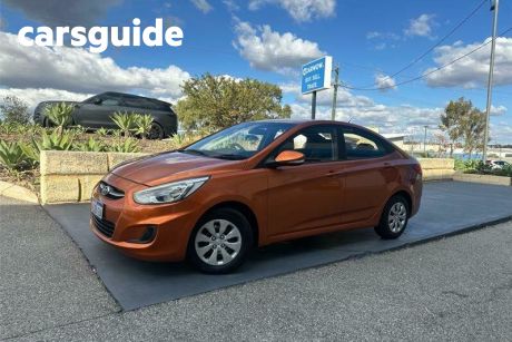 Orange 2015 Hyundai Accent Sedan Active