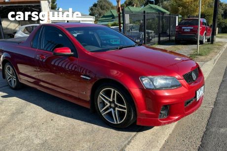 Red 2011 Holden Commodore Utility SV6