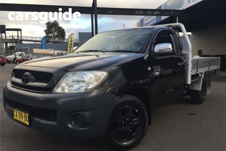 Black 2011 Toyota Hilux Cab Chassis Workmate