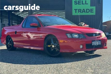 Red 2004 Holden Commodore Utility SS