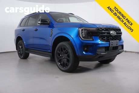 Blue 2024 Ford Everest Wagon Sport (4WD)