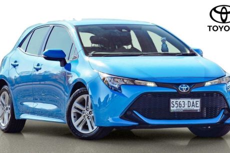 Blue 2022 Toyota Corolla Hatchback Ascent Sport Hybrid