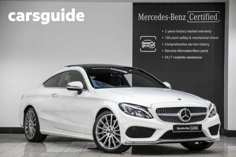 White 2017 Mercedes-Benz C250 Coupe D