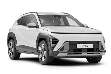White 2024 Hyundai Kona Wagon Hybrid Premium Sunroof