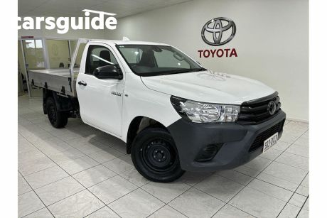 White 2021 Toyota Hilux Ute Tray 4x2 Workmate 2.7Lual