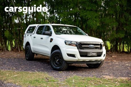 White 2016 Ford Ranger Ute Tray PX MkII XL Utility Double Cab 4dr Spts Auto 6sp 4x4 2.2DT Ju