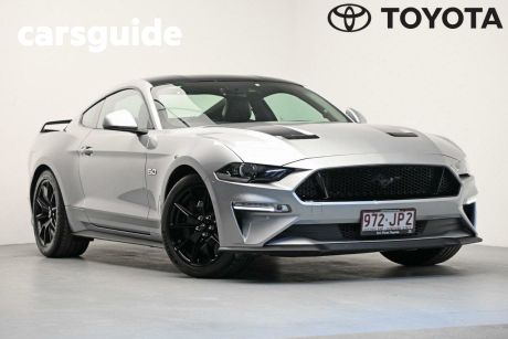 Silver 2019 Ford Mustang Coupe Fastback GT 5.0 V8